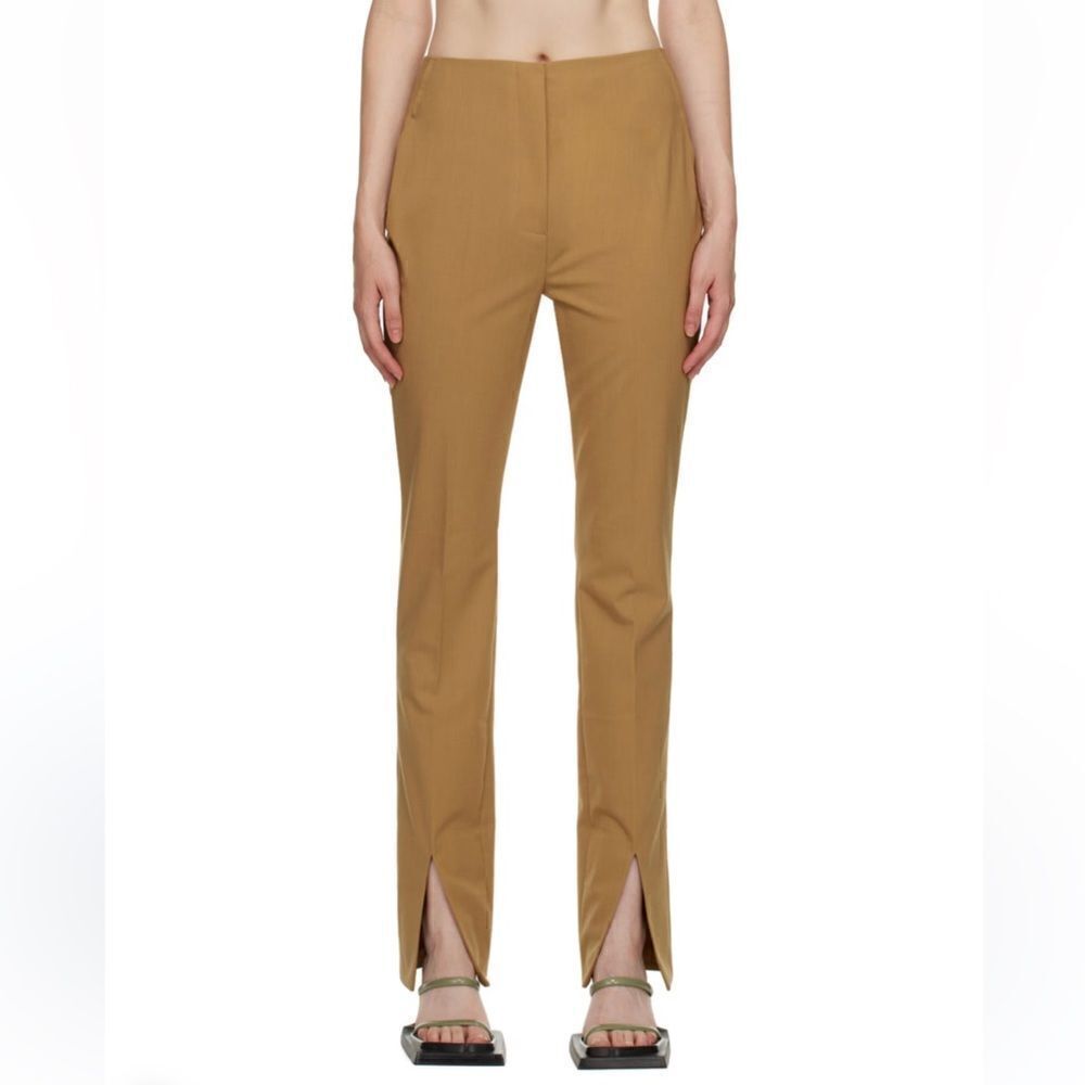 Nwt Nanushka Brown Florine Trousers Xs / Us 24